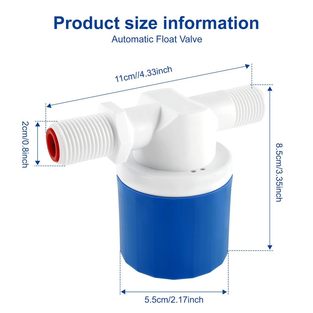 Automatic Water Level Control Valve Universal Water Level Control Float Valve with Elbow Fitting Livestock Drinking Water System