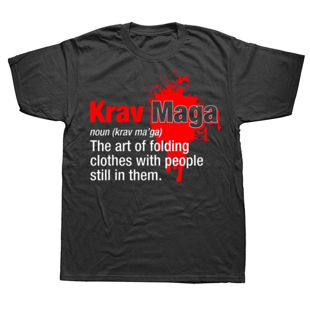 Vtipná definice Krav Maga Podstatné jméno Grafické tričko Pánské Dámská móda Ležérní tričko 100% bavlna Volné Nadměrné tričko Streetwear