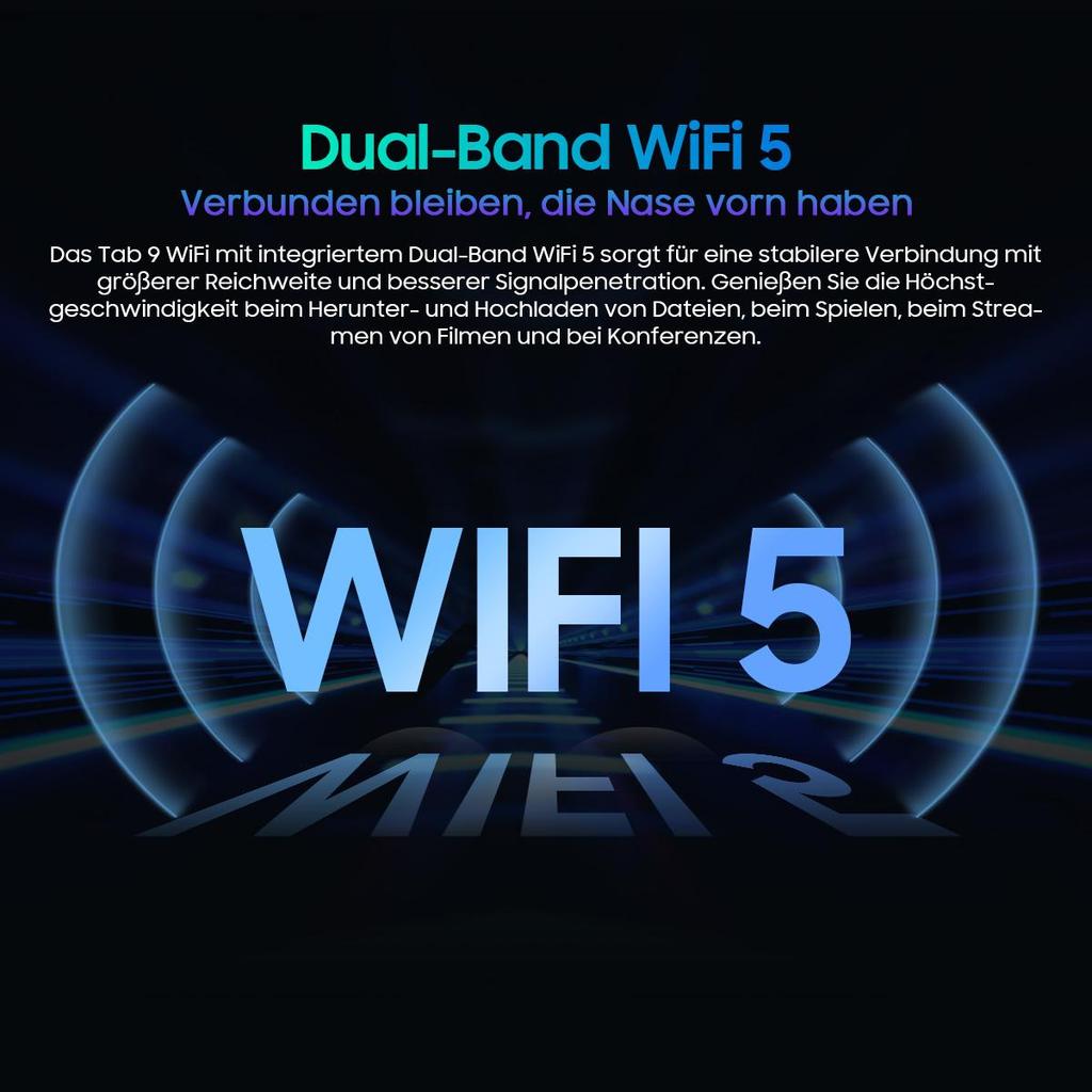 Blackview Tablette Tab 9 WiFi Android 15 – Grand écran 2K FHD+ 11 pouces, 18 Go 256 Go