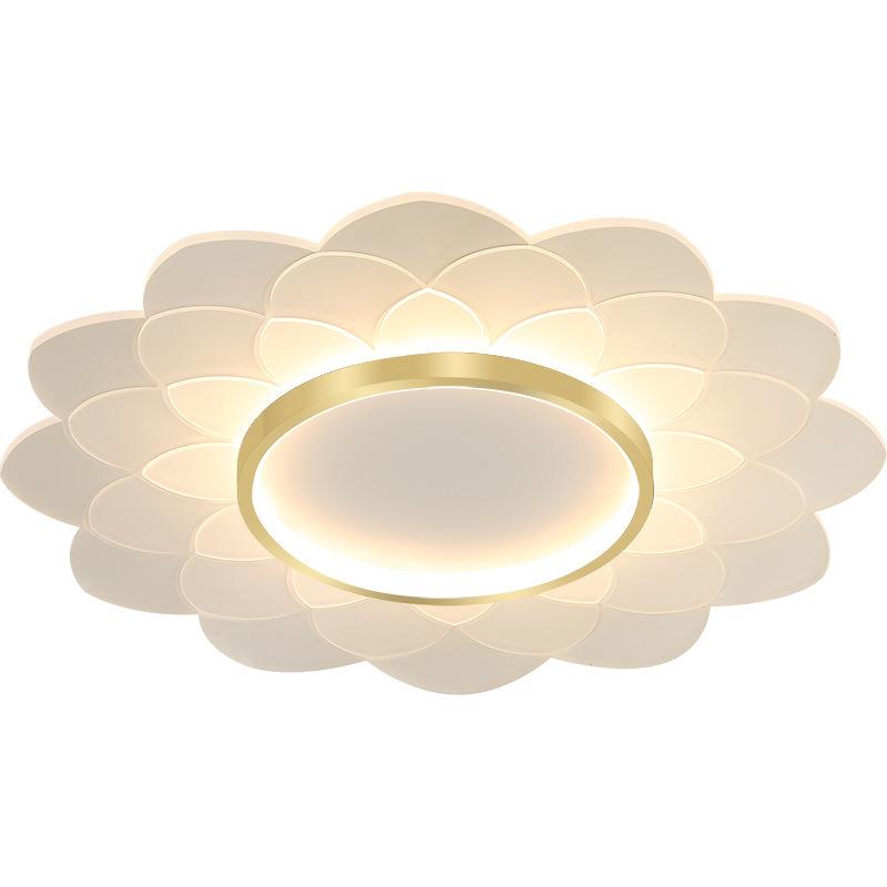 Modern Simple Led Creative Flower Room Light Warm Romantic Round Dining Room Lamps and Lanterns