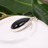 Black Onyx Pendant-925 Sterling Silver Necklace-Handcrafted Silver Gift Pendant