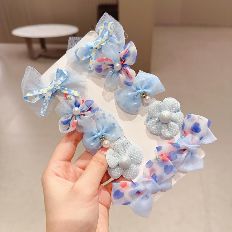 Children's Bow Hair Clips, Cute Baby Small Hair Clips, Girl's Non-damaging Hair Accessories, Princess Flower Hair Accessories