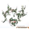 Rozenrank Kunstbloem: Plastic Plant voor Woonkamer, Airconditioningsbuis, Balkondecoratie, of Wandbekleding