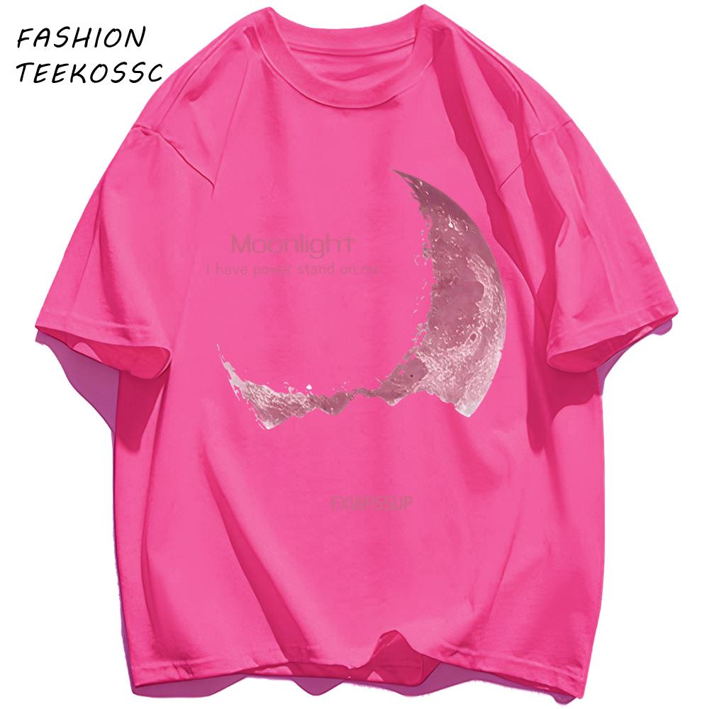Moonlight I Have Powe Stand On Me Man TShirts Cotton Basics T Shirt Hip Hop Summer Unisex Clothing Loose AllMatch Streetwear