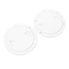 2PCS Boat Hatch Deck Plates Non Slip Round Shape Thickened Rubber Ring Inspection Deck Plate with Detachable Cover White