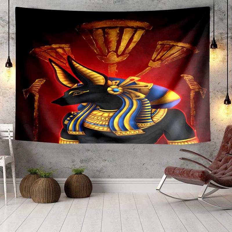 Egyptian Cat Mythology Tapestry Room Decoration Wall Hanging for Living Room Bedroom, Dormitory, Birthday and Christmas Gifts