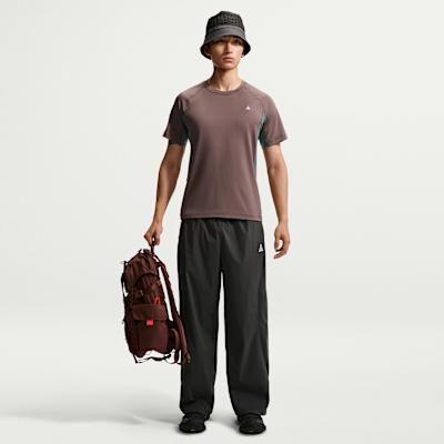 Nike ACG DRI FIT Quick Dry T Shirts Men's Totem Black Purple/Mineral S