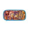 Dog Mans Cat Cartoon School Pen Bag With Durable Polyester For Elementary Students