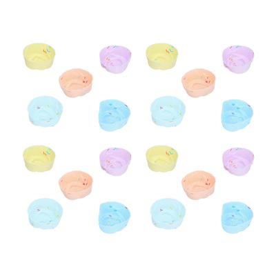 20 Stück Cupcake Backform Silikon Muffinbecher Cupcake Formen Gelee Pudding Form Rose Set