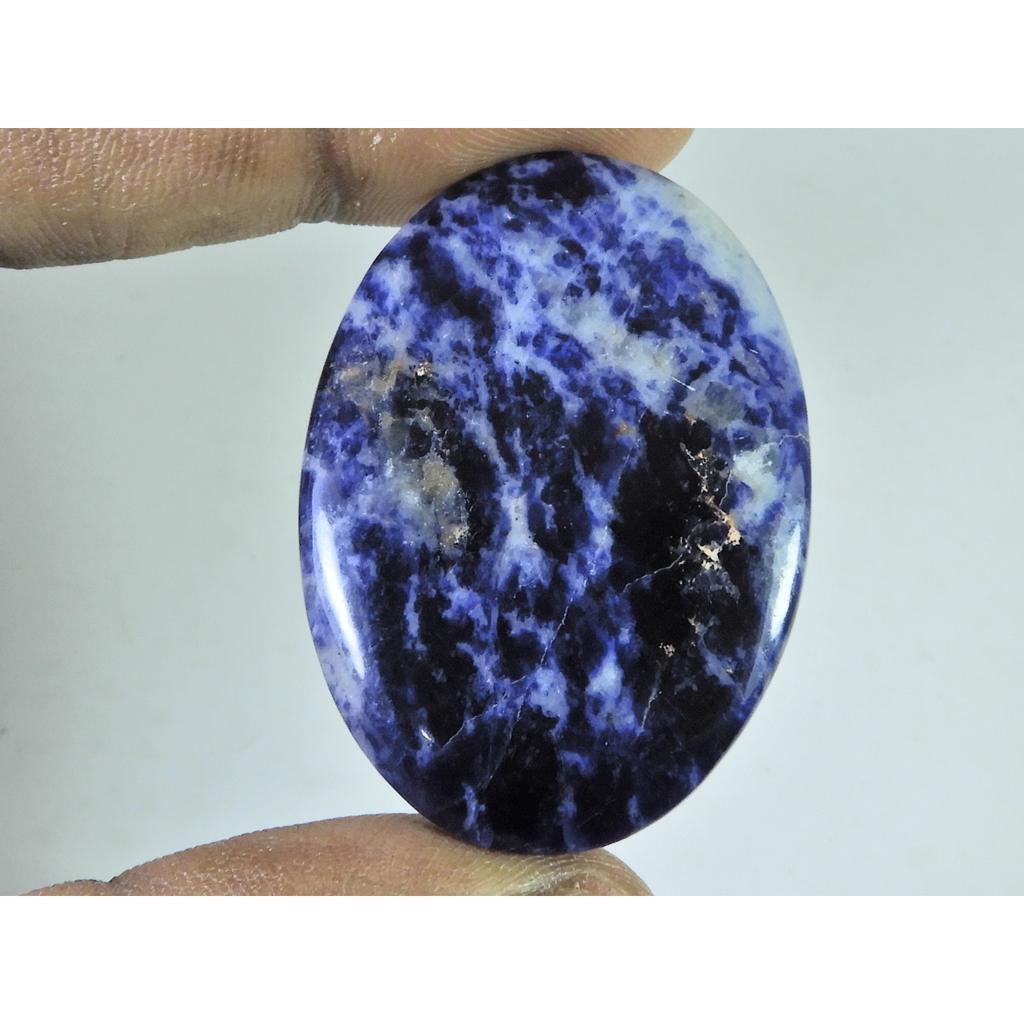 58Cts. Natural Blue Sodalite Oval Cabochon Loose Gemstone 30X43X05 MM B-251