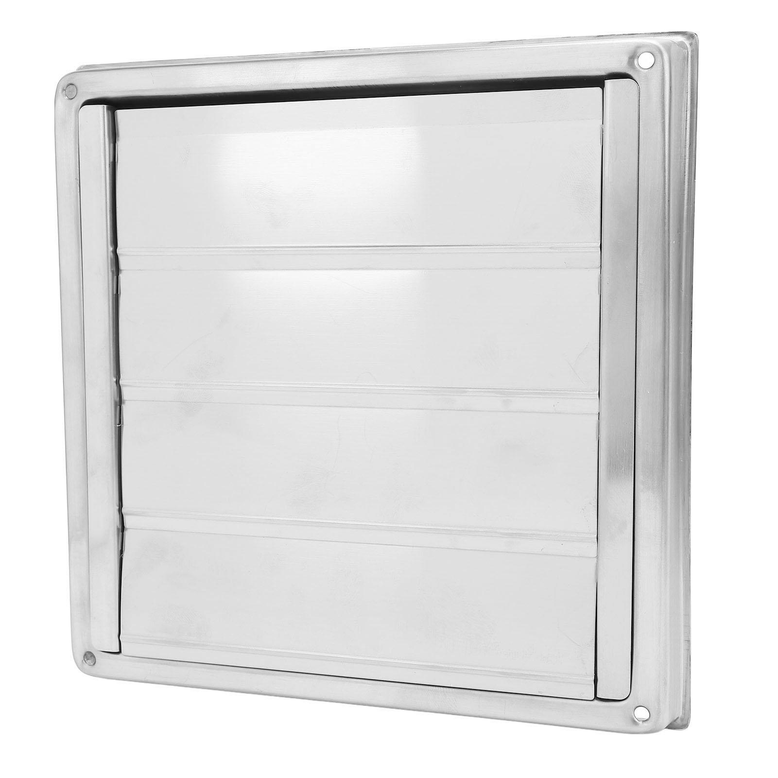 

Крышка вентиляционного отверстия сушилки 4 дюйма квадратная 304 нержавеющая сталь наружная настенная крышка вентиляционного отверстия с нейлоновой сеткой для защиты от дождя, снега, ветра или