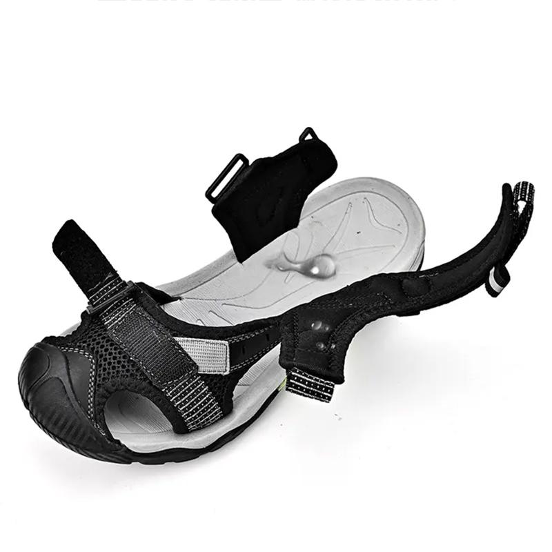 Модные мужские сандалии с нескользящей резиновой подошвой — фото 4