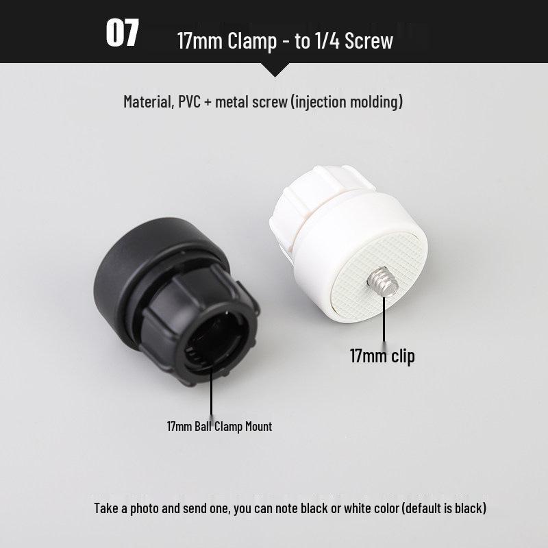 17mm Aluminum Alloy Ball Head Car Phone Holder & Universal Tablet Mount with 1/4 Tripod Extension.