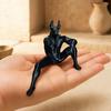 3D-gedruckte Anubis-Statue, Ägyptische Mythologie Sammlerstück Heimdekoration, Hochdetaillierte Schakalgott-Skulptur mit geschnitzter Muskulatur für Büro Gaming