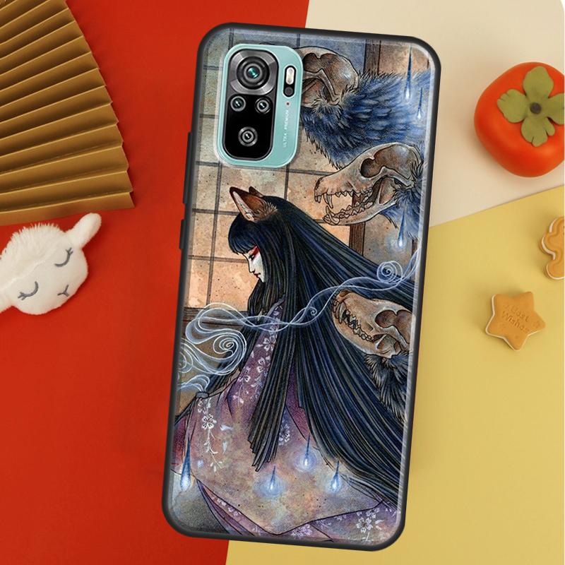 Kitsune Fox Art For Xiaomi Redmi Note 10 Pro Case Cover For Redmi Note 11 Pro 10A 10C 9 8T 9S 10S 9T 9A 9C Case