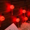 Black-lined Pumpkin Bubble Lights 6-Light Halloween Decorative String Lights Bar & Garden Decor Pumpkin Strings