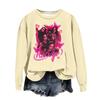 Women's Fashion Casual Long Sleeve Loose Printed Sweatshirt