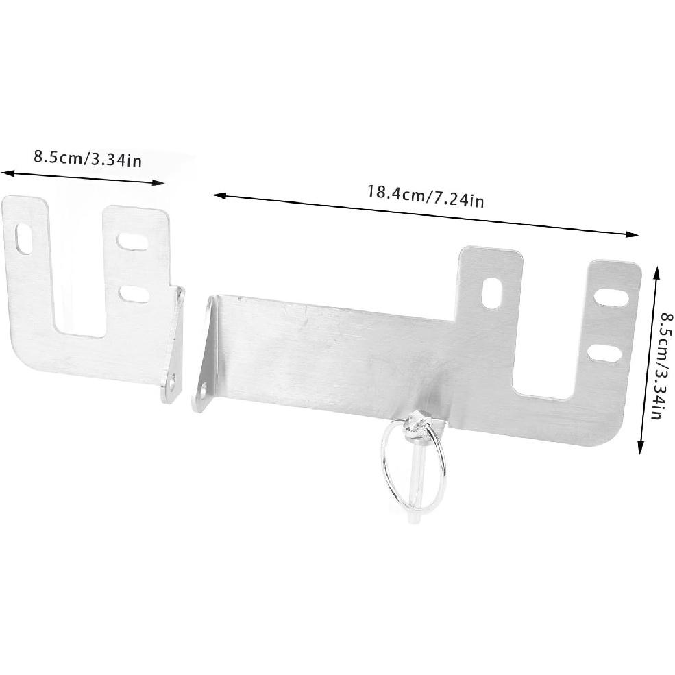 Rear Door Burglary, Rear Door Lock Break in Kit, Stainless Steel Anti Theft Device, Rear Door Prick Stop Lock Replacement for Sprinter W906