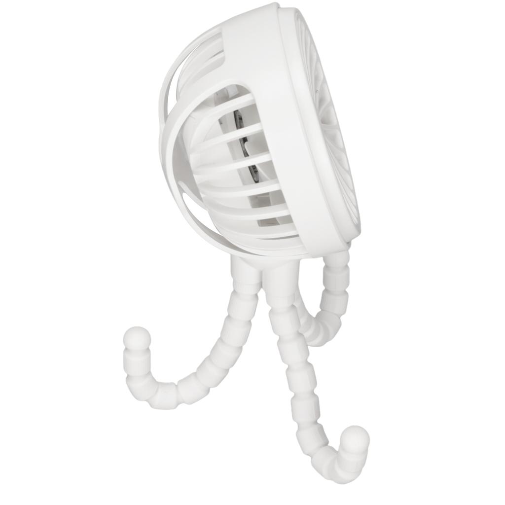 Mini Portable Fan 3 Speed 360 Degrees  Rotatable Rechargeable Desktop Fan with Flexible Tripod for Office