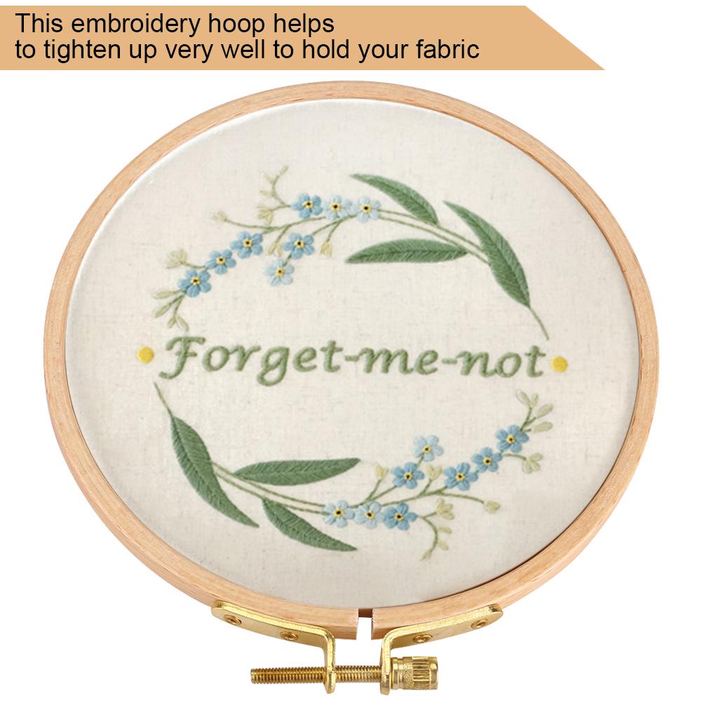 Hand Embroidery Hoop Wooden Circle Frame for Cross Stitch Embroider Needle Arts DIY Tool
