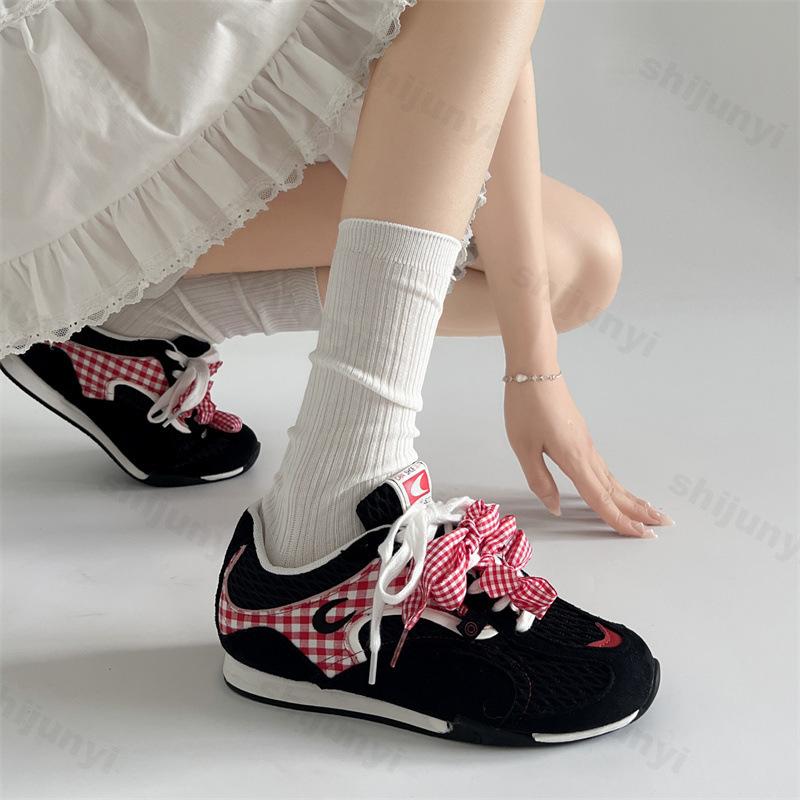 Fashion Retro Interior Height Increasing Fashion Casual Shoes Women's Summer 2025 New Soft Soled Mesh Breathable Fashion Chunky sneakers