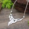 New Hollow Geometric Lines Leather Rope Necklace Women's Fashion High Sense Irregular Lines Versatile Necklace