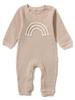 Newborn Girl's Long-Sleeve Cotton Jumpsuit for Summer