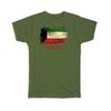 Gift T-Shirt : Kuwait Kuwaiti Flag Asia Asian Proud Country Souvenir Patriotic
