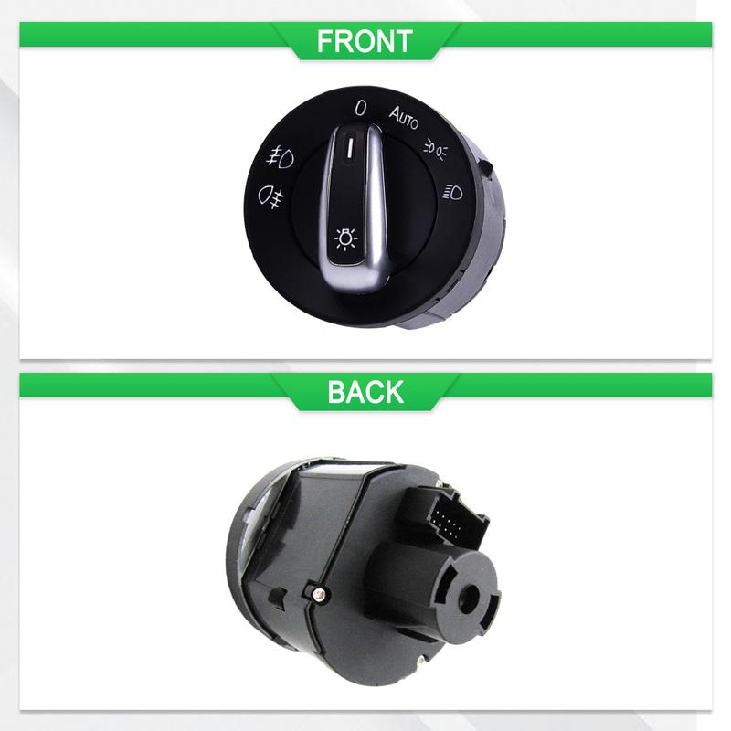For VW Passat B6 2005-2010 for VW Caddy 2004-2011 5C6941531 1K0941431 Headlight Switch With Fog Light 10 P