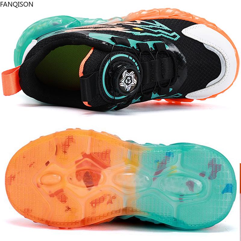 Весенне-осенняя детская дышащая сетчатая детская спортивная повседневная обувь — фото 7