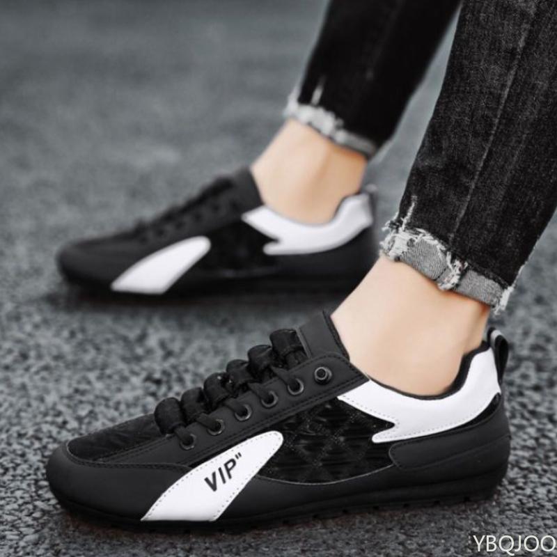 2026 Spring and Autumn Fashion New Versatile Trendy Men's Flat Flat Shoes Anti Slip Breathable One Foot Canvas Men's Shoes