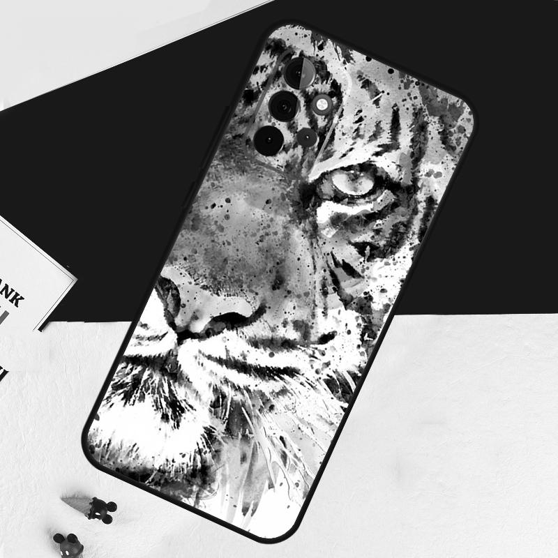 Lion Tiger Face Case For Samsung Galaxy A05 A06 A26 A16 A56 A36 A22 A32 A52 A54 A34 A14 A55 A15 A53 A33 A35