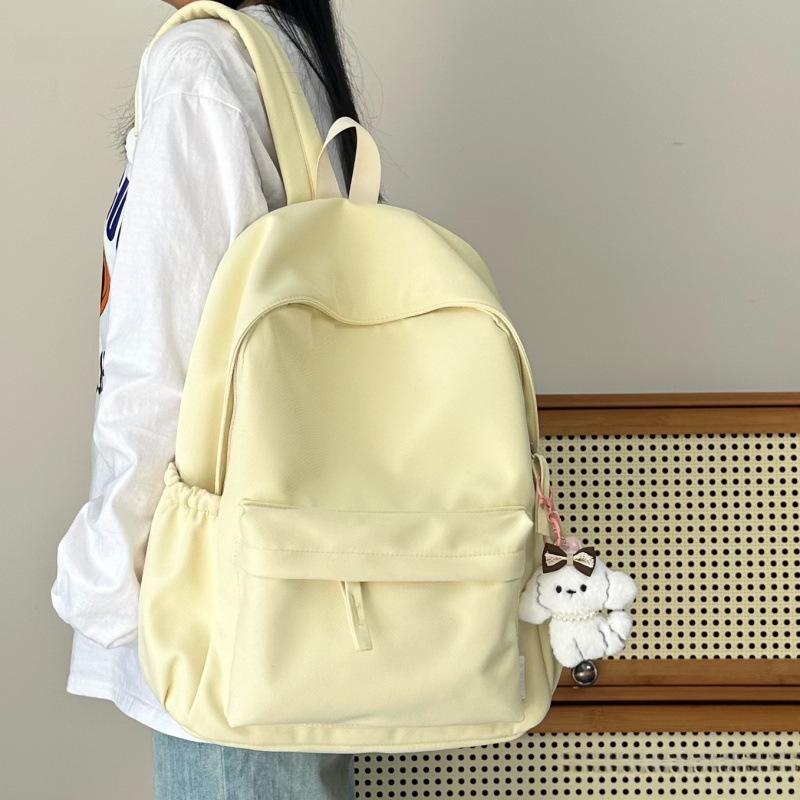 Стильный однотонный рюкзак для девочек-подростков и студенток колледжа