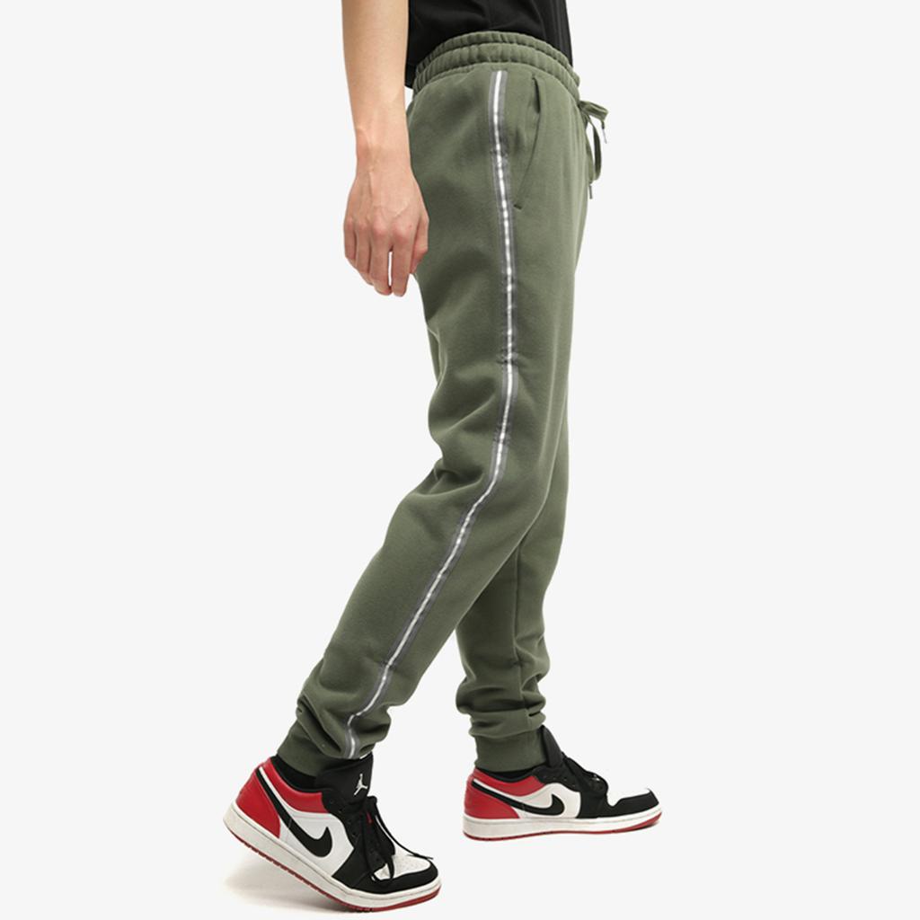 Puma Metallic Nights Drawstring Fleece-Lined Warm Casual Pants Men Bottoms Dark-Green 587142-64