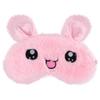 Night Eyeshade Plush Rabbit Pattern for Sleeping Use 2Pcs Pink