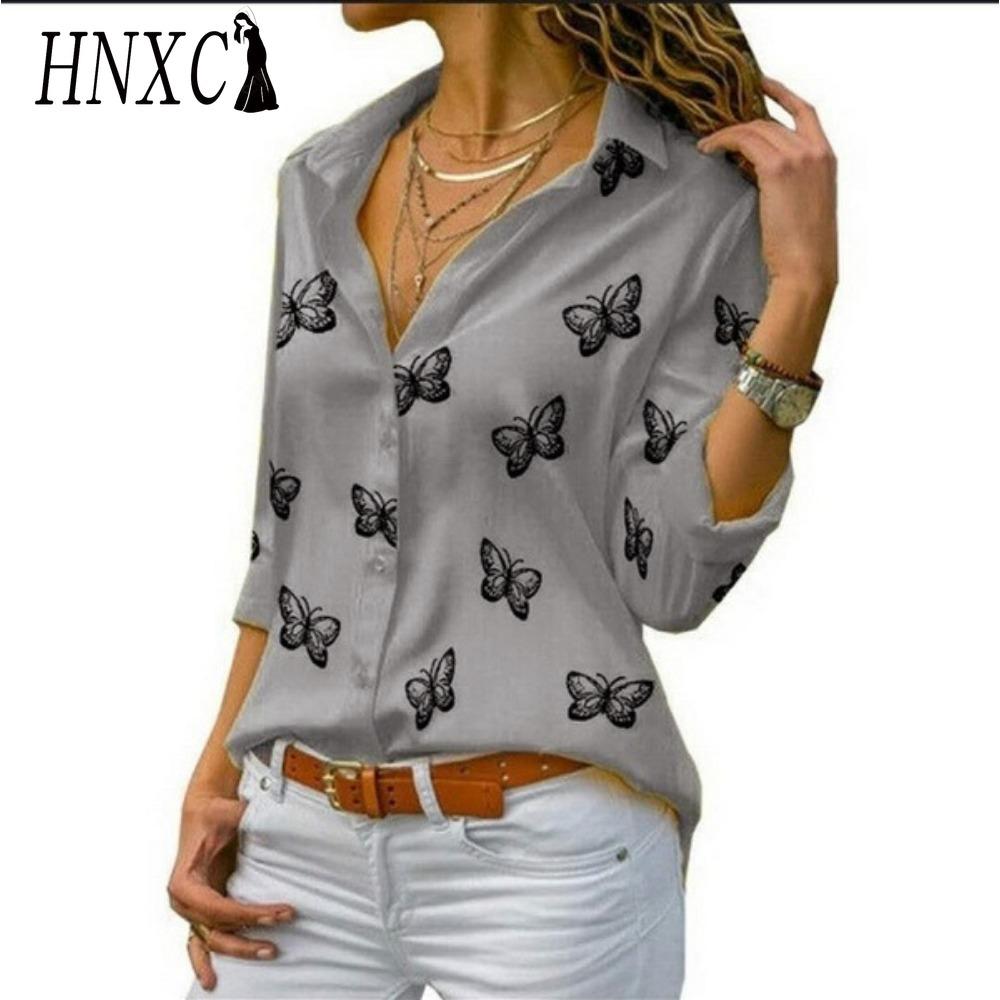 HNXC Women's Fashion Casual  Long Sleeve POLO Neck Blouses & Shirts