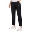 Li Ning Fitness Series Logo-Print Cool Schnelltrocknend Gerades Bein Gewebt Gestrickt Sporthose Damenhose Schwarz AYKS350-1