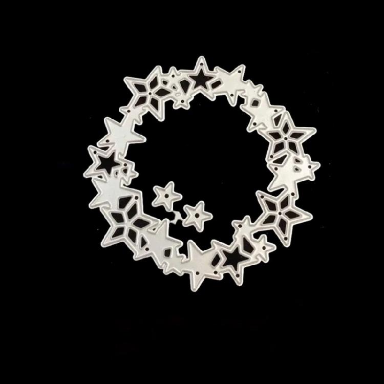 Circle Star Frame Cutting Dies Embossing Stencils Cuts Stencils Star Die Cuts for Scrapbooking Card Scrapbook Decoration