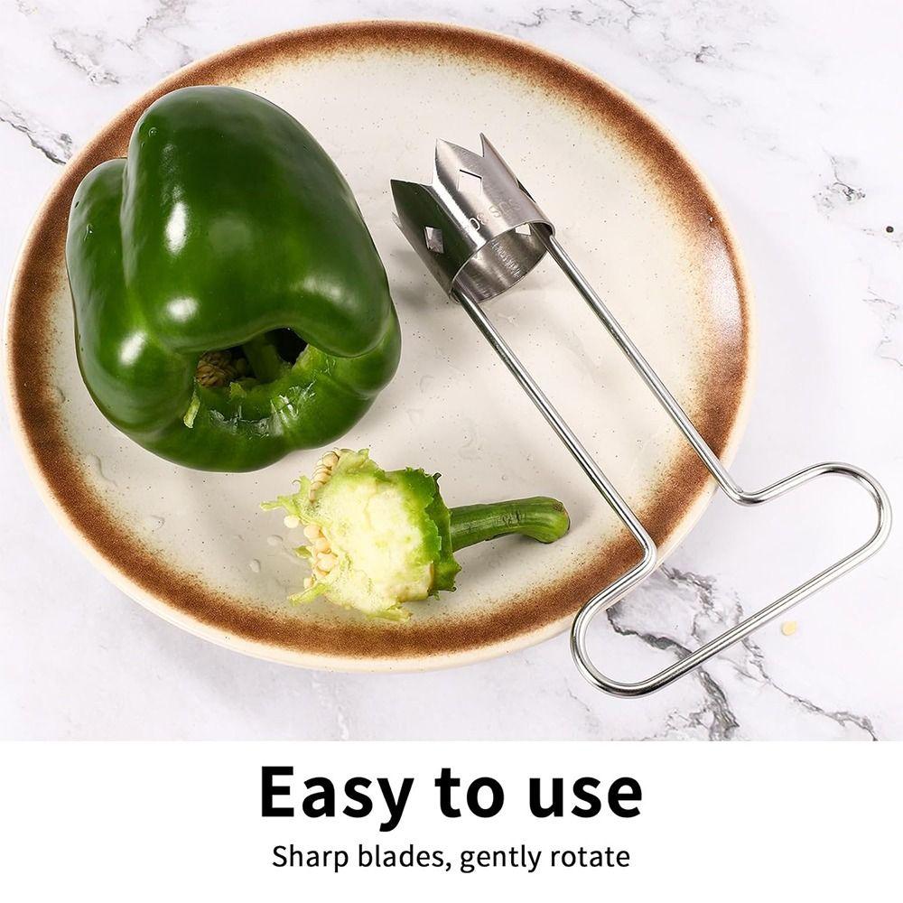 Portable Fruit Corer Extractor Stainless Steel Vegetable Corer Tool  Kitchen Accessories