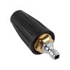 4000 PSI High-Pressure Rotating Turbine Washer Nozzle with Ceramic Core & Aluminum Shell.