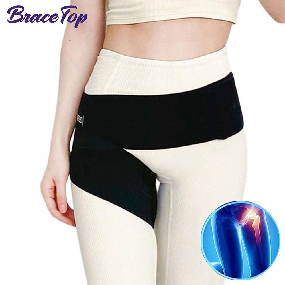 Hip Brace For Sciatica Pain Relief Compression Upper Leg Muscle Support Stabilizer Wrap Ease Thigh Groin Injury