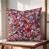 Art Sunflower MMurakamiTakashi Cushion Cover Natural Linen Organic Fabric DoubleSided Printing Couch Pillow Covers Home Decor