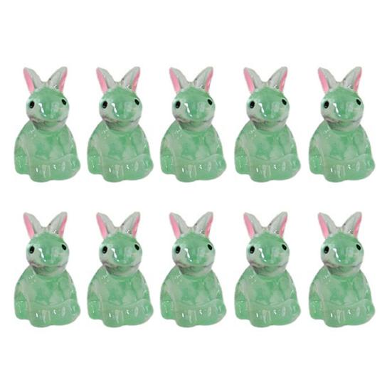 Okrasný svetelný zajačik Resin Craft Multi-use Ornament