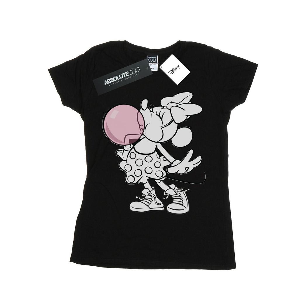 Disney Womens/Ladies Minnie Mouse Gum Bubble Cotton T-Shirt