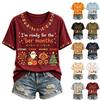 Men's Casual Short Sleeve T-Shirt with I M Letter Graphic Print for Everyday Wear