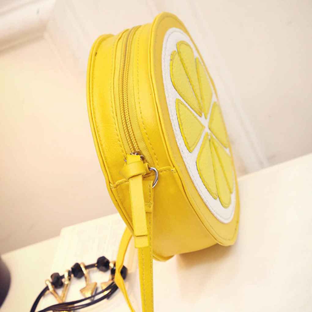 round yellow purse