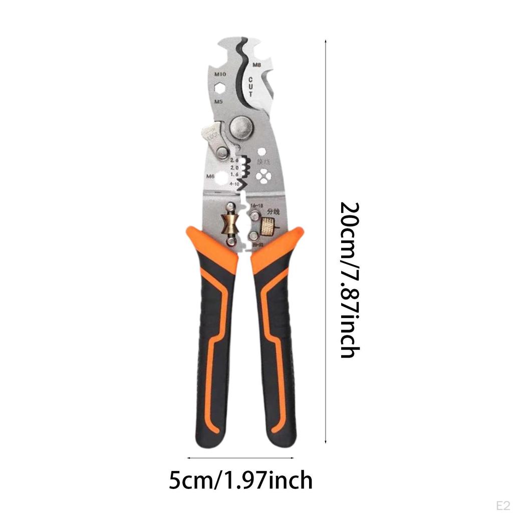 Wire Stripper Plier,Steel Cutter Appliance Electricians Tool Crimping Crimper for