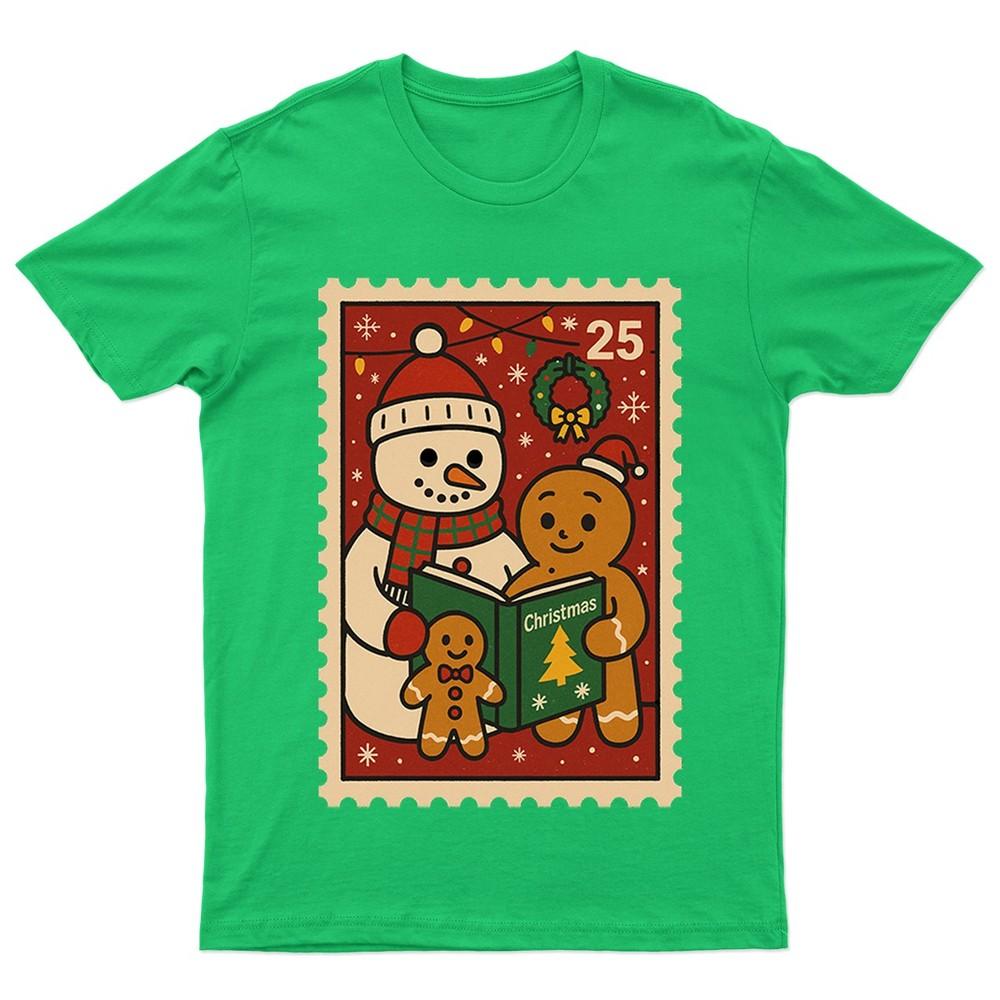 Christmas SnowUnisex Gingerbread 25 TShirt Unisex Gift Retro Seasonal Funny S