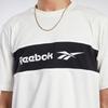 Reebok Codzienny Retro Nadruk z Literami Koszulka z Krótkim Rękawem Męskie Top Off-White Czarny FK2716