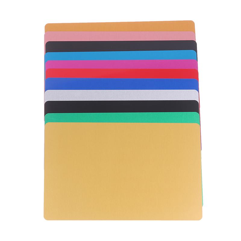 50Pcs Laser Engraving Blanks Aluminum Sheet Laser Engraving Business Card Multipurpose Diy Gift Cards